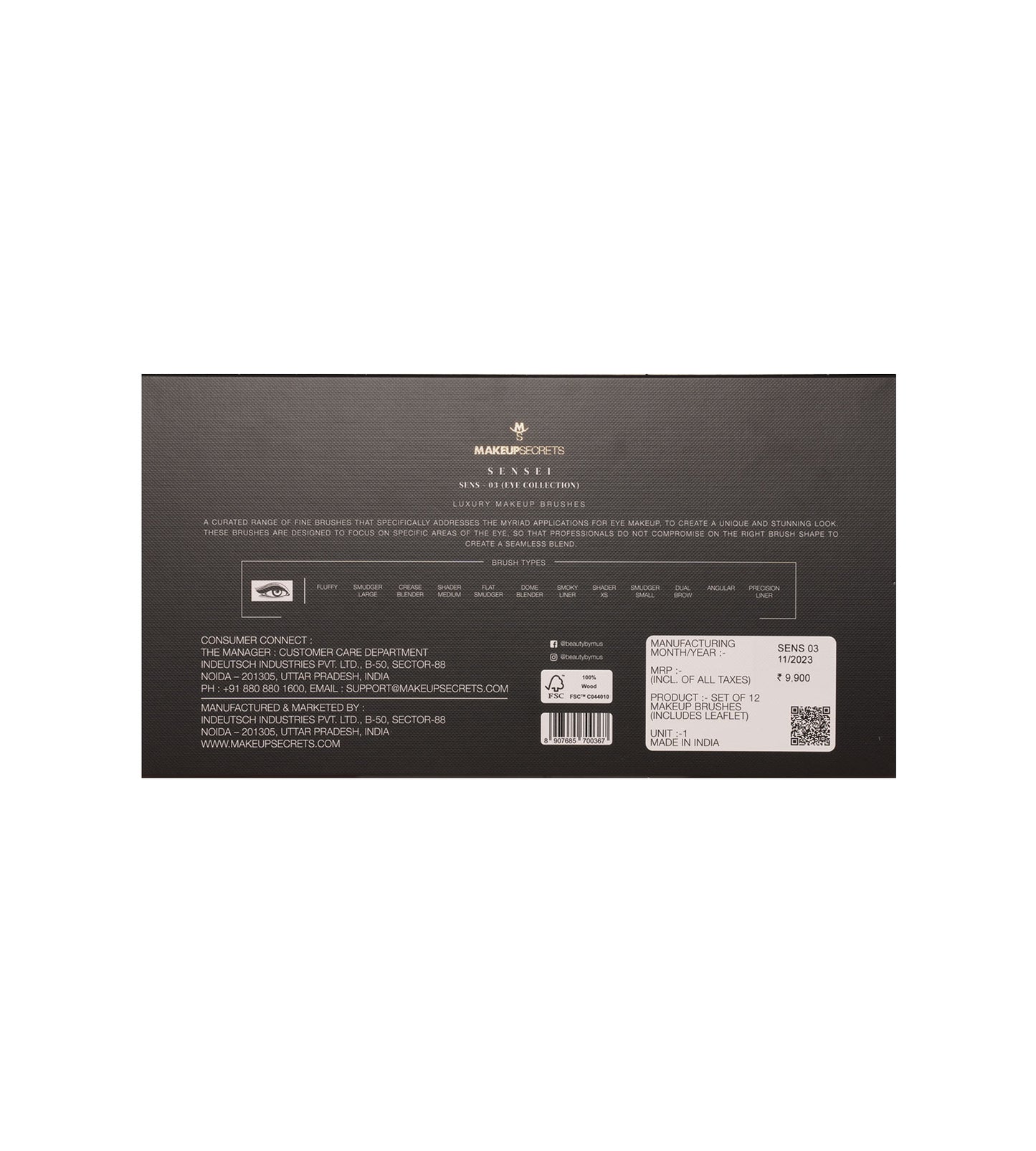 Sensei - 12 Eye Brush Set - SENS03
